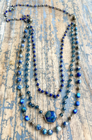 Janet Long Necklace Blue