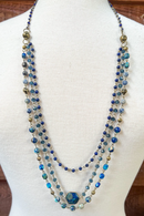 Janet Long Necklace Blue