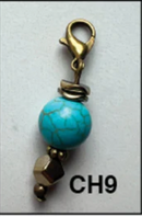 Bronze Stone Charms