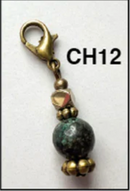 Bronze Stone Charms