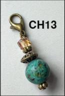 Bronze Stone Charms