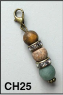 Bronze Stone Charms