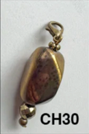 Bronze Stone Charms