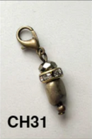 Bronze Stone Charms