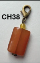 Bronze Stone Charms