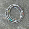 Triple Elastic Labradorite Silver Stretch Bracelet