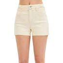 High Rise Bow Detailed Shorts - Ivory