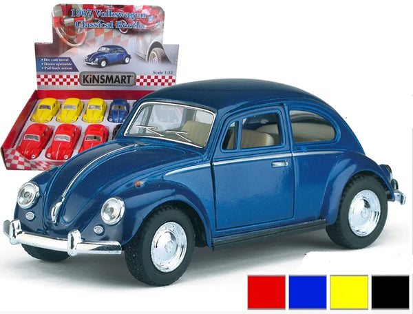 5" Vw Classic Beetle - Solid Color Die Cast Car
