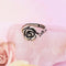 Vintage Silver Rose Vine Ring
