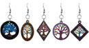 WOOD TREE OFLIFE EARRINGS