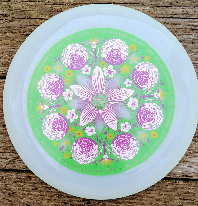 Wildflowers Poster Art Frisbee