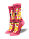Women's Cool Cats Club Socks - Pink