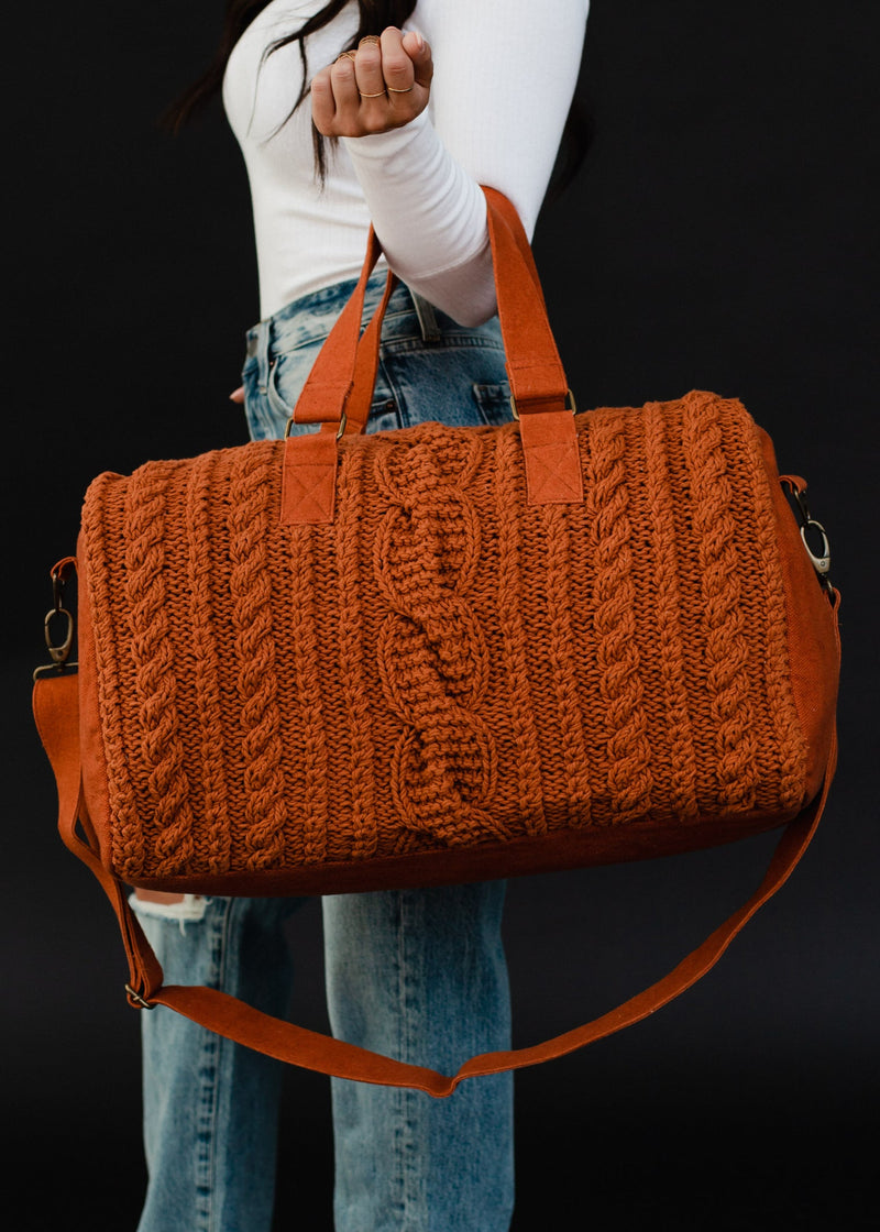 Cable Knit Duffel