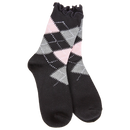 Weekend Argyle Ruffle Mini Crew