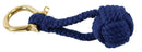 Monkey Fist White & Blue Rope Keychain