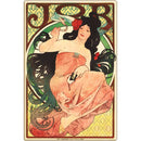 Mucha "Job Cigarette Paper" Ad Magnet