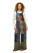 Overalls Patchwork Floral Nature Print