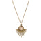 Sunburst Pendant with Faceted Semi-Precious Stone