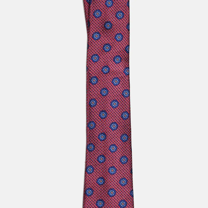 Red Foulard Tie