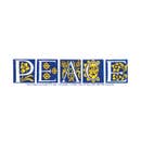 Peace "Stained Glass" Letter Bumper Sticker