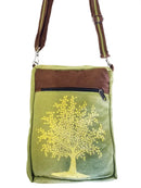 Tree of Life Messenger Bag - Green