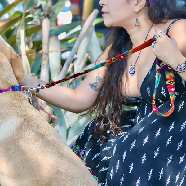 Tribal Pattern Ecuadorian Pet Dog Leash