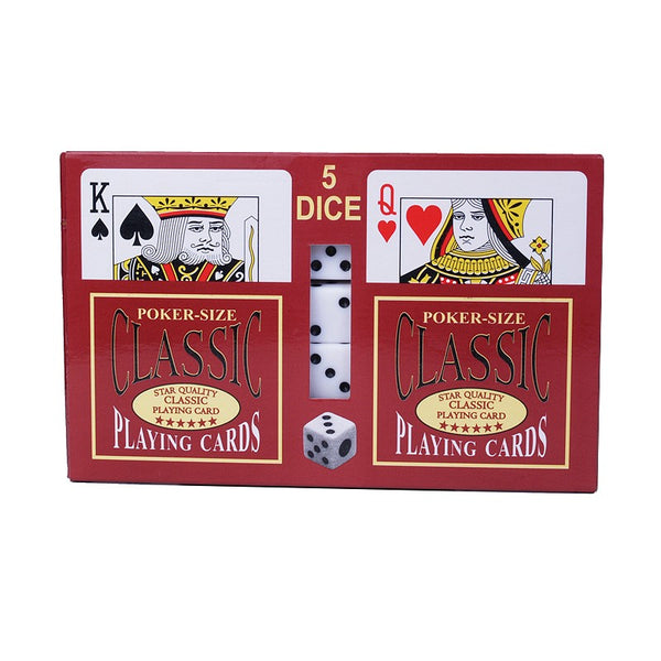 2 Pack Playing Cards with 5 Dice