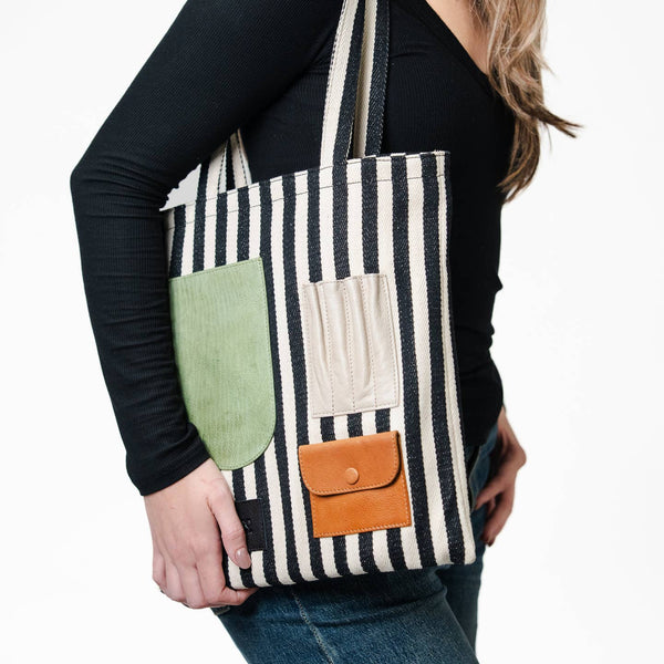 Jay Handcrafted Canvas/Leather Tote