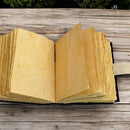 Grimoire Vintage Mushroom leather journal Handmade Antique