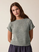 Lightweight Short Sleeve Sweater Top