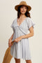 Lace Trim Babydoll Mini Dress