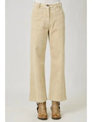 Washed Corduroy Trouser- Almond