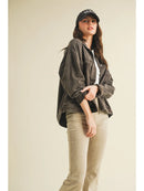 Vintage Wash Pleated Back Jacket