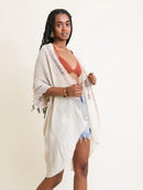Popular Scallop Lace Trim Kimono