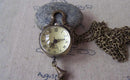 Glass Orb Watch Necklace