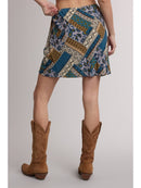 Multi Print Mini Skirt