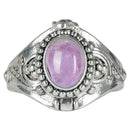 Adjustable Amethyst Poison Ring