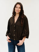 Celine Double Pocket Elastic Hem Jacket