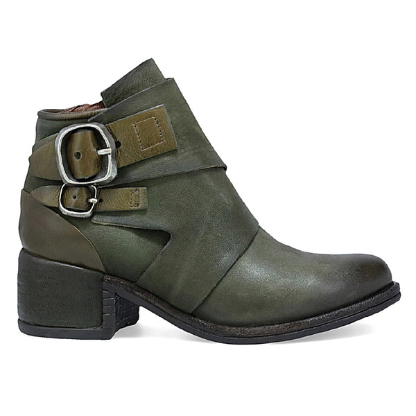 Olin Ankle Bootie-Jungle Green