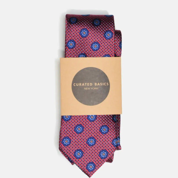 Red Foulard Tie