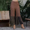 Bell Bottom Boho Pants in Crochet Sweater Fusion- Amber