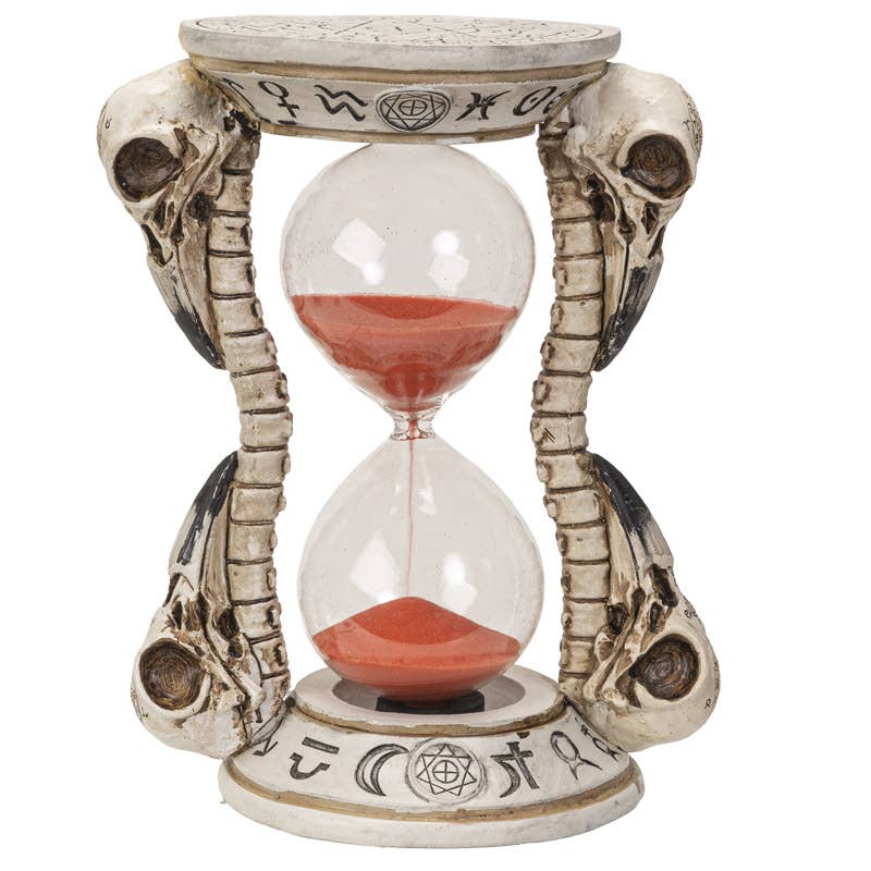 Raven Skull Sandtimer