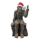 Christmas Bigfoot Peace Sign Statue