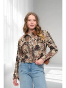Dogs Collage Print Tapestry Jacket