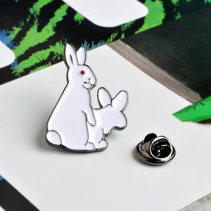 White Rabbits Lapel Pin