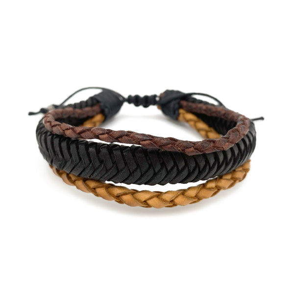 Aadi Men's Braided Leather