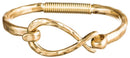 Gold Infinity Hook Cuff Bracelet