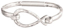 Silver Infinity Hook Cuff Bracelet
