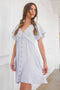 Lace Trim Babydoll Mini Dress