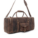Redmont Leather Traveller Bag in Dark Mahogany
